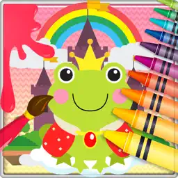 Princess Color Page - 公主 画画 涂色 游戏 对于 孩子們